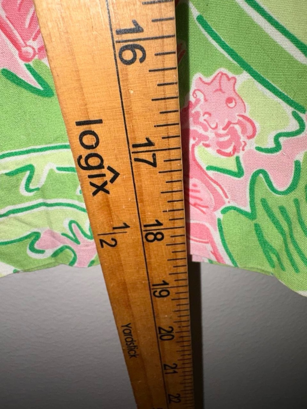 Lilly Pulitzer Pink & Green Tropical A-Line Skirt - Picture 4 of 7